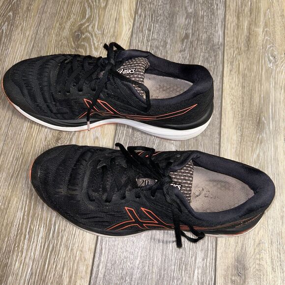 ASICS Women's US Size 9.5 Gel-Cumulus 20 Running Shoes Black Orange Flash Coral - Picture 6 of 12